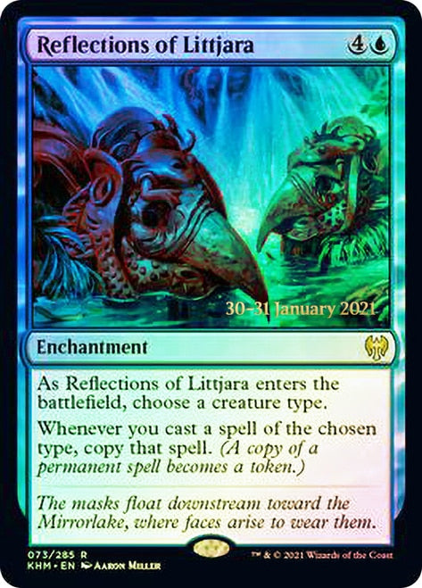 Reflections of Littjara  [Kaldheim Prerelease Promos] | Magic Magpie