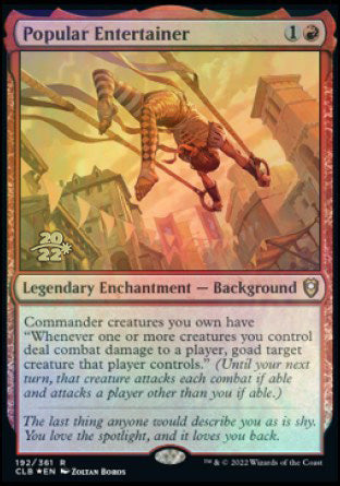 Popular Entertainer [Commander Legends: Battle for Baldur's Gate Prerelease Promos] | Magic Magpie