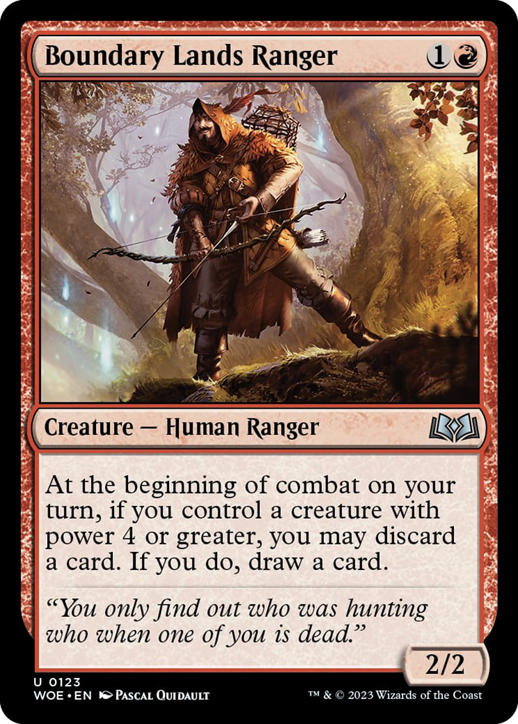 Boundary Lands Ranger [Wilds of Eldraine] | Magic Magpie