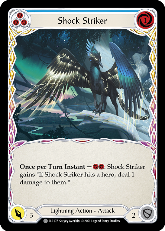 Shock Striker (Blue) [ELE197] (Tales of Aria)  1st Edition Normal | Magic Magpie
