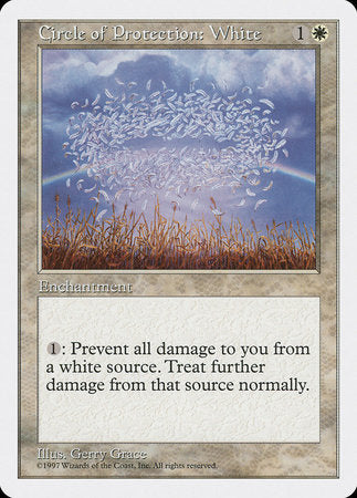 Circle of Protection: White [Fifth Edition] | Magic Magpie