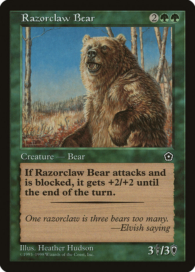 Razorclaw Bear [Portal Second Age] | Magic Magpie