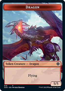 Dragon // Dragon Double-Sided Token [Starter Commander Decks] | Magic Magpie