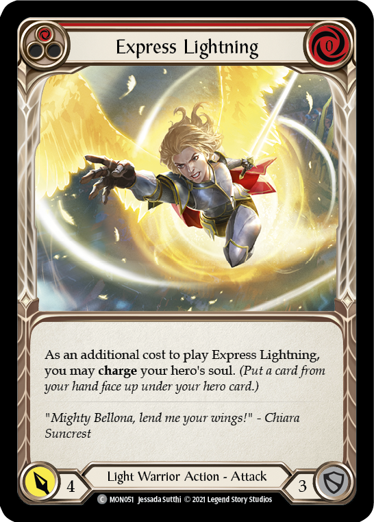 Express Lightning (Red) [MON051] 1st Edition Normal | Magic Magpie
