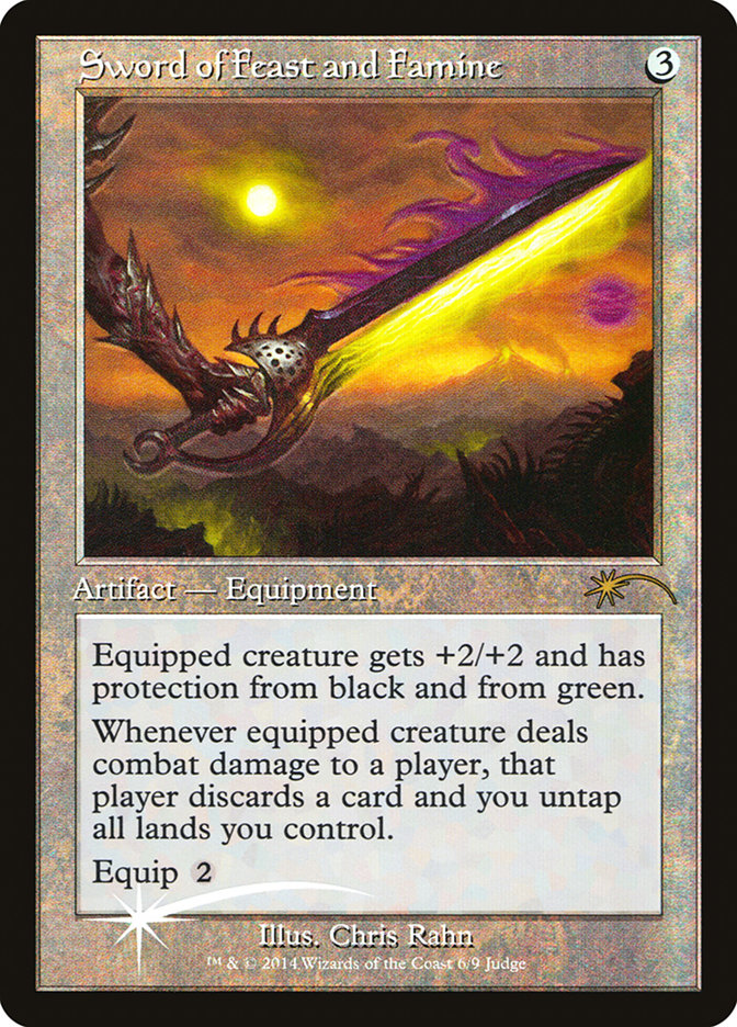 Sword of Feast and Famine [Judge Gift Cards 2014] | Magic Magpie