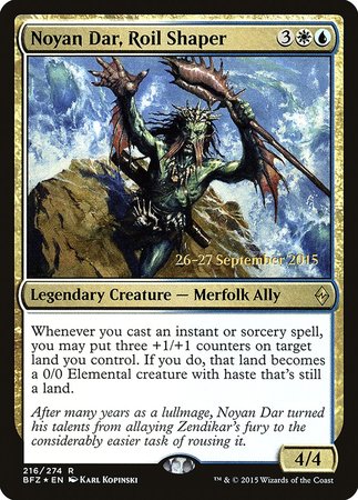 Noyan Dar, Roil Shaper [Battle for Zendikar Promos] | Magic Magpie