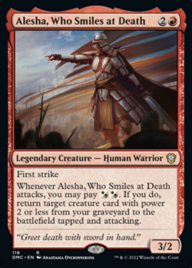 Alesha, Who Smiles at Death [Dominaria United Commander] | Magic Magpie