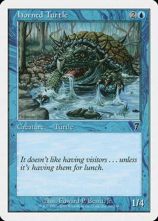 Horned Turtle [Seventh Edition] | Magic Magpie