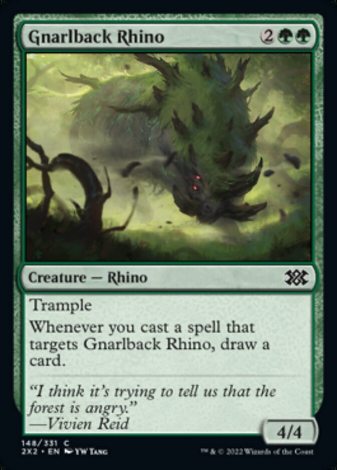 Gnarlback Rhino [Double Masters 2022] | Magic Magpie