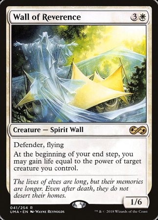 Wall of Reverence [Ultimate Masters] | Magic Magpie
