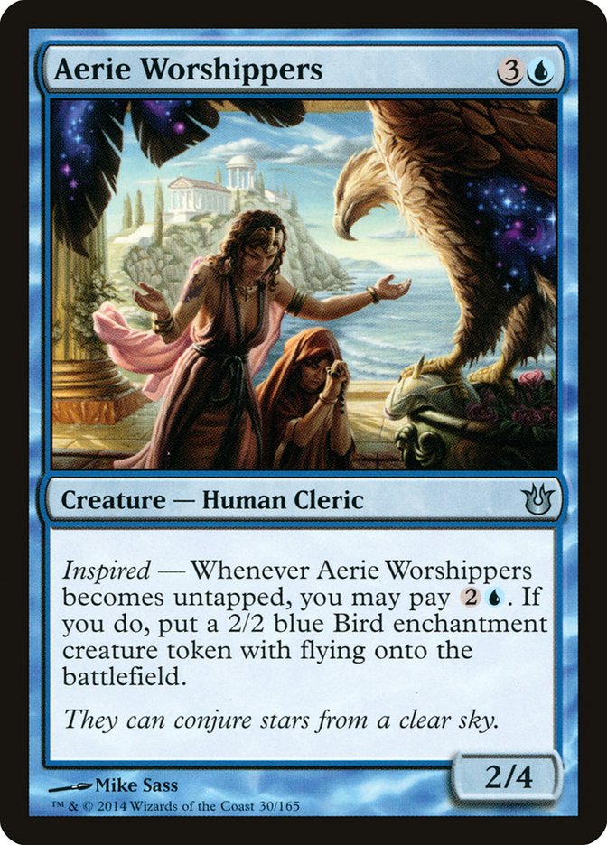 Aerie Worshippers [Born of the Gods] | Magic Magpie