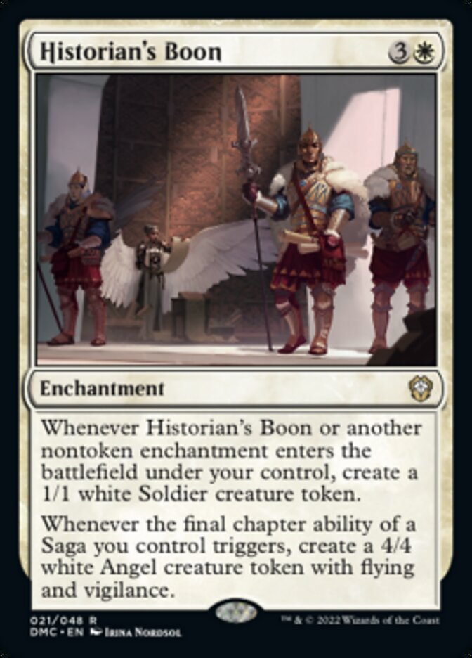 Historian's Boon [Dominaria United Commander] | Magic Magpie