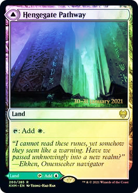 Hengegate Pathway // Mistgate Pathway  [Kaldheim Prerelease Promos] | Magic Magpie