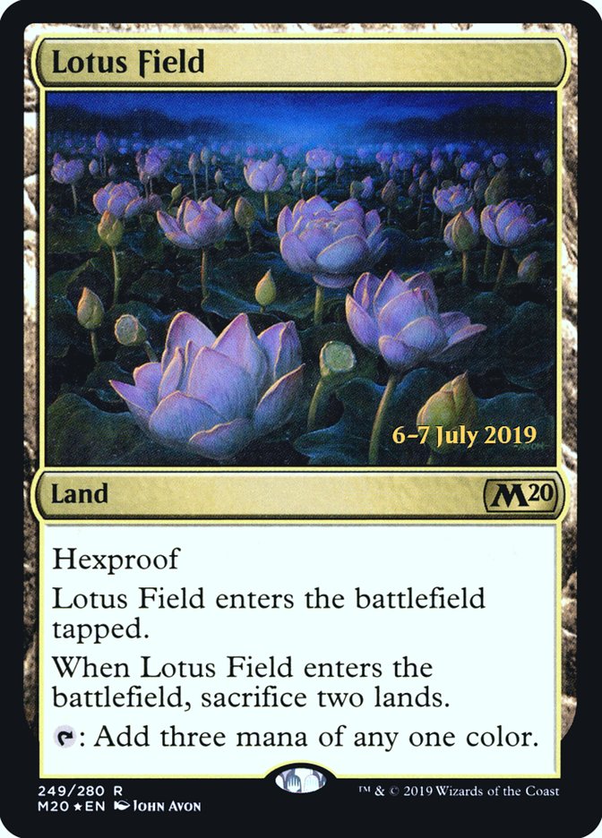 Lotus Field  [Core Set 2020 Prerelease Promos] | Magic Magpie