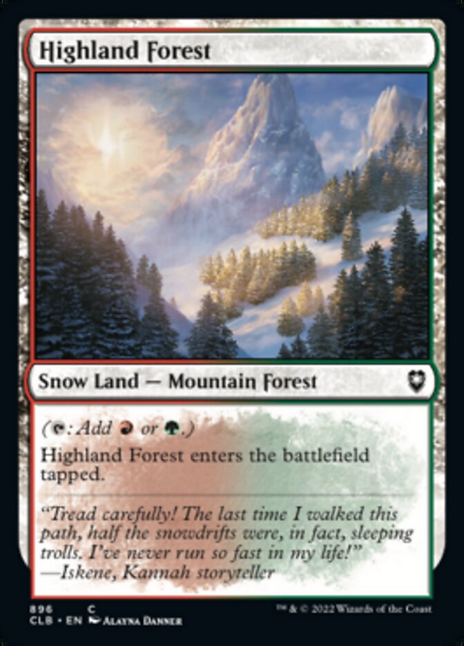 Highland Forest [Commander Legends: Battle for Baldur's Gate] | Magic Magpie