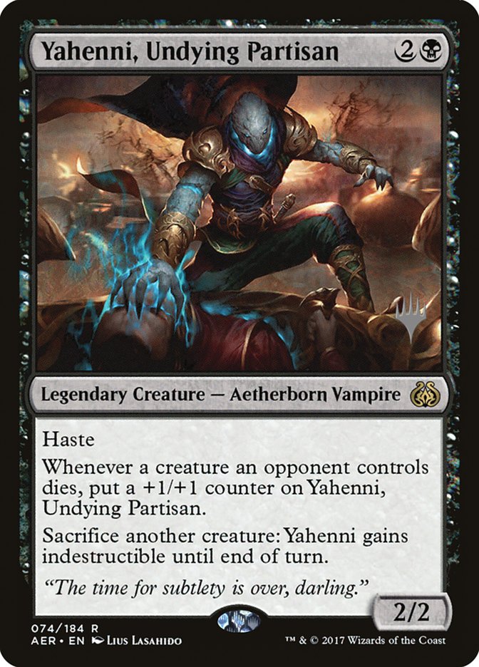 Yahenni, Undying Partisan (Promo Pack) [Aether Revolt Promos] | Magic Magpie