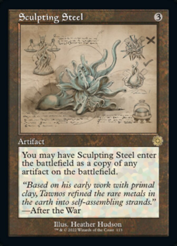 Sculpting Steel (Retro Schematic) [The Brothers' War Retro Artifacts] | Magic Magpie