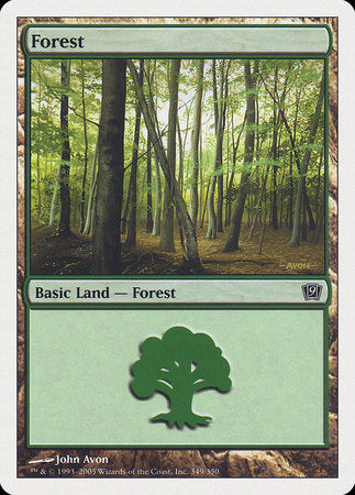 Forest (349) [Ninth Edition] | Magic Magpie