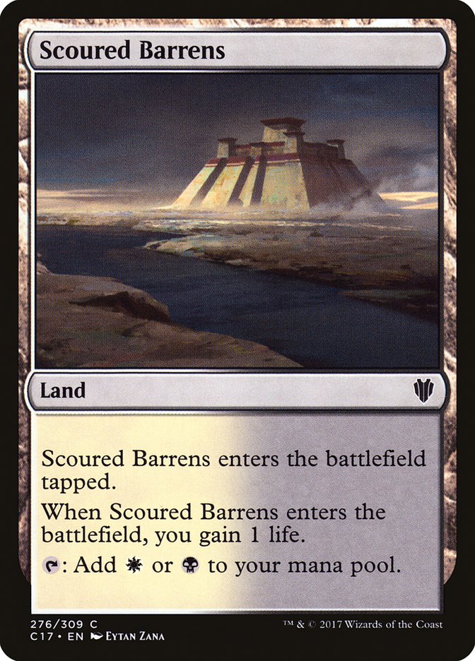 Scoured Barrens [Commander 2017] | Magic Magpie