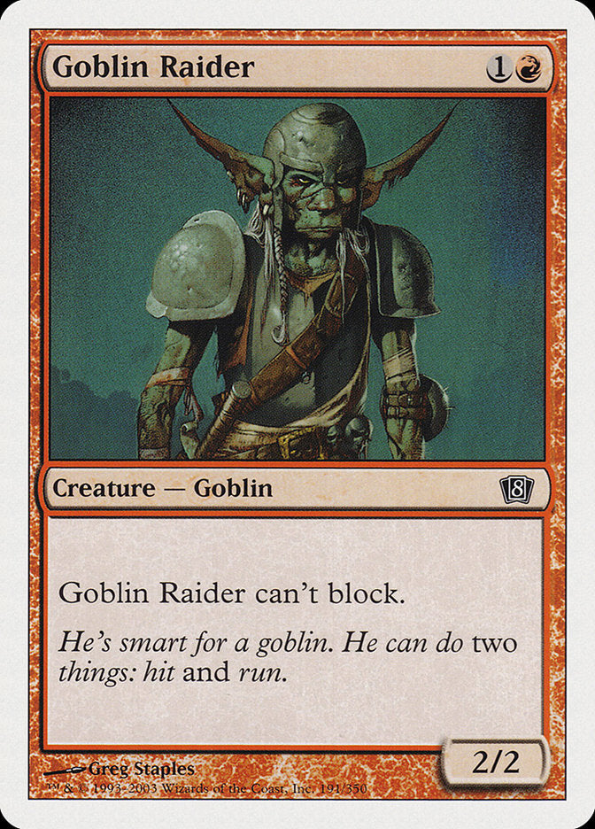 Goblin Raider [Eighth Edition] | Magic Magpie