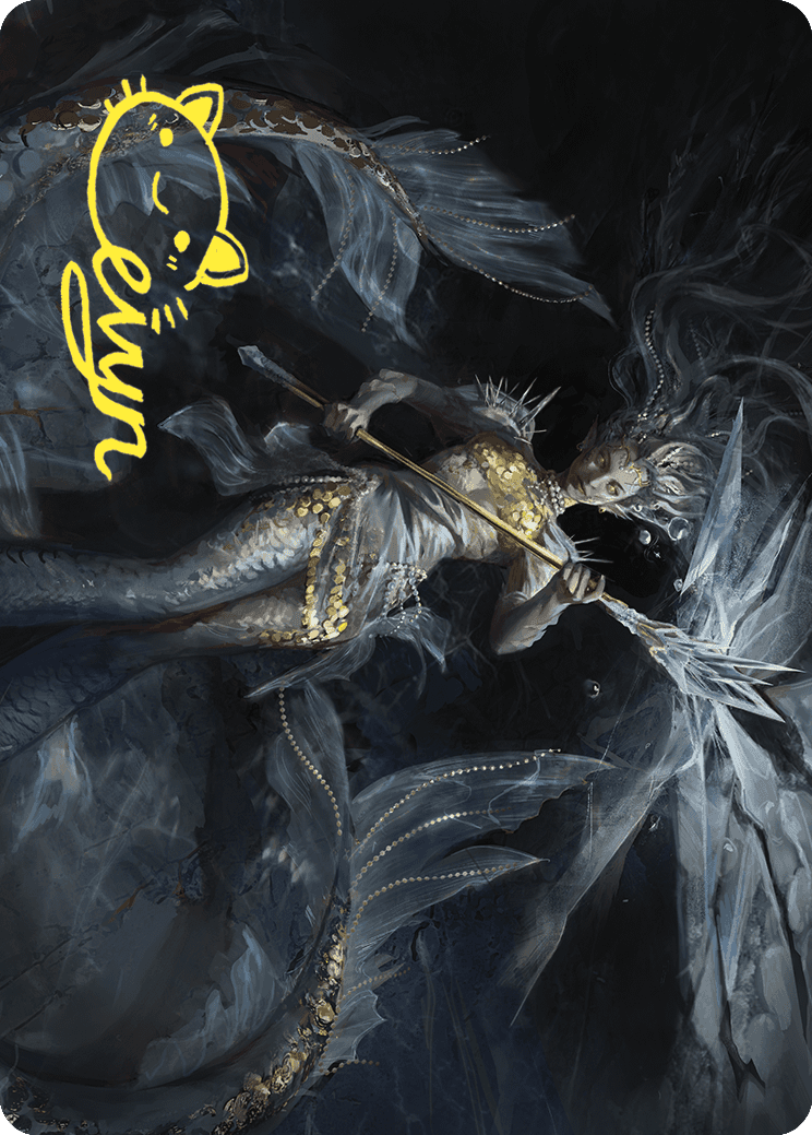 Sharae of Numbing Depths Art Card (Gold-Stamped Signature) [Wilds of Eldraine Art Series] | Magic Magpie