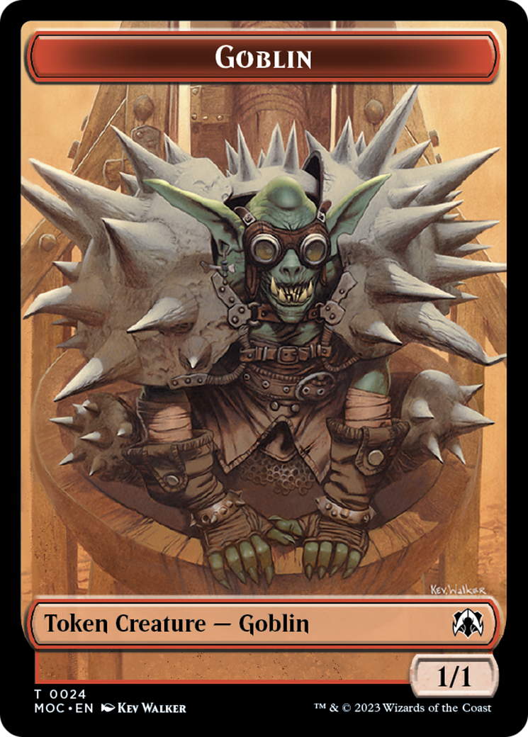 Goblin // Eldrazi Double-Sided Token [March of the Machine Commander Tokens] | Magic Magpie