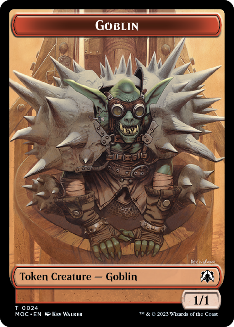 Goblin // Sliver Double-Sided Token [March of the Machine Commander Tokens] | Magic Magpie