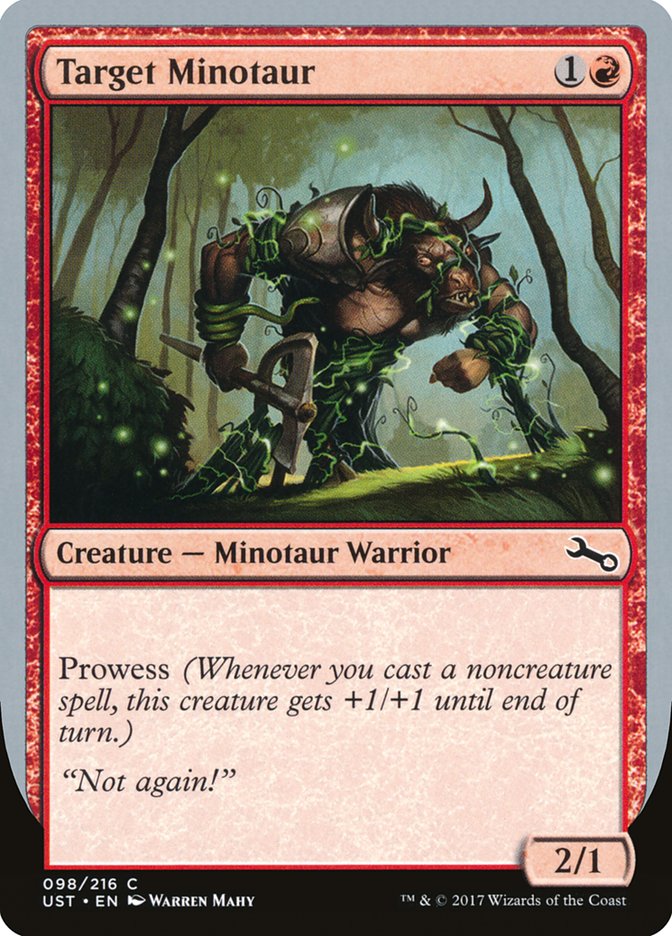 Target Minotaur (Vine Art) [Unstable] | Magic Magpie