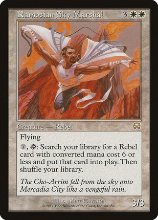 Ramosian Sky Marshal [Mercadian Masques] | Magic Magpie