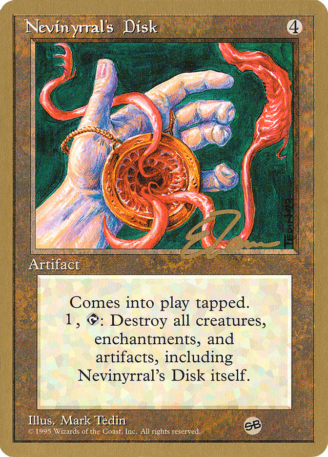 Nevinyrral's Disk (Eric Tam) (SB) [Pro Tour Collector Set] | Magic Magpie