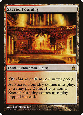 Sacred Foundry [Ravnica: City of Guilds] | Magic Magpie