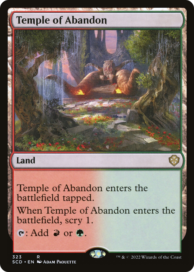 Temple of Abandon [Starter Commander Decks] | Magic Magpie