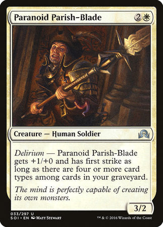 Paranoid Parish-Blade [Shadows over Innistrad] | Magic Magpie