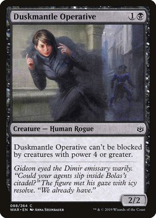 Duskmantle Operative [War of the Spark] | Magic Magpie
