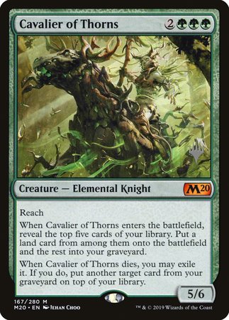 Cavalier of Thorns [Core Set 2020 Promos] | Magic Magpie