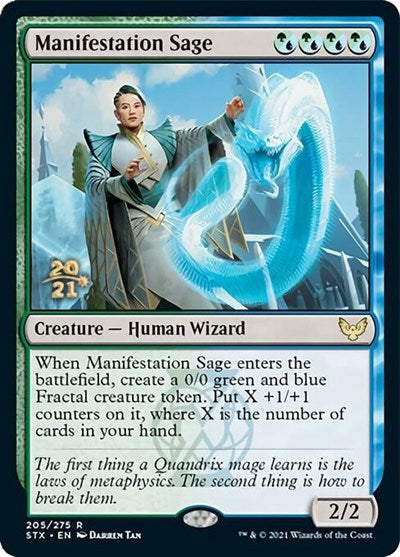 Manifestation Sage [Strixhaven: School of Mages Prerelease Promos] | Magic Magpie