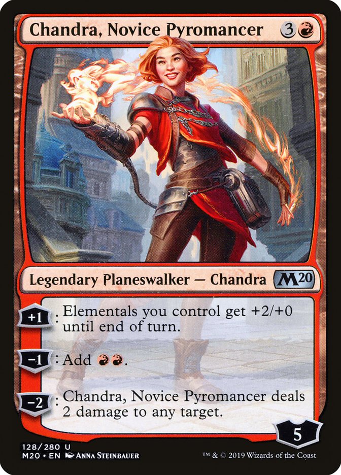 Chandra, Novice Pyromancer [Core Set 2020] | Magic Magpie