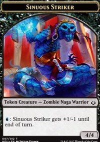 Sinuous Striker // Zombie Double-sided Token [Hour of Devastation Tokens] | Magic Magpie