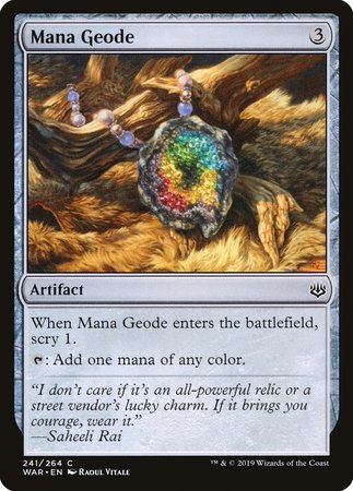 Mana Geode [War of the Spark] | Magic Magpie