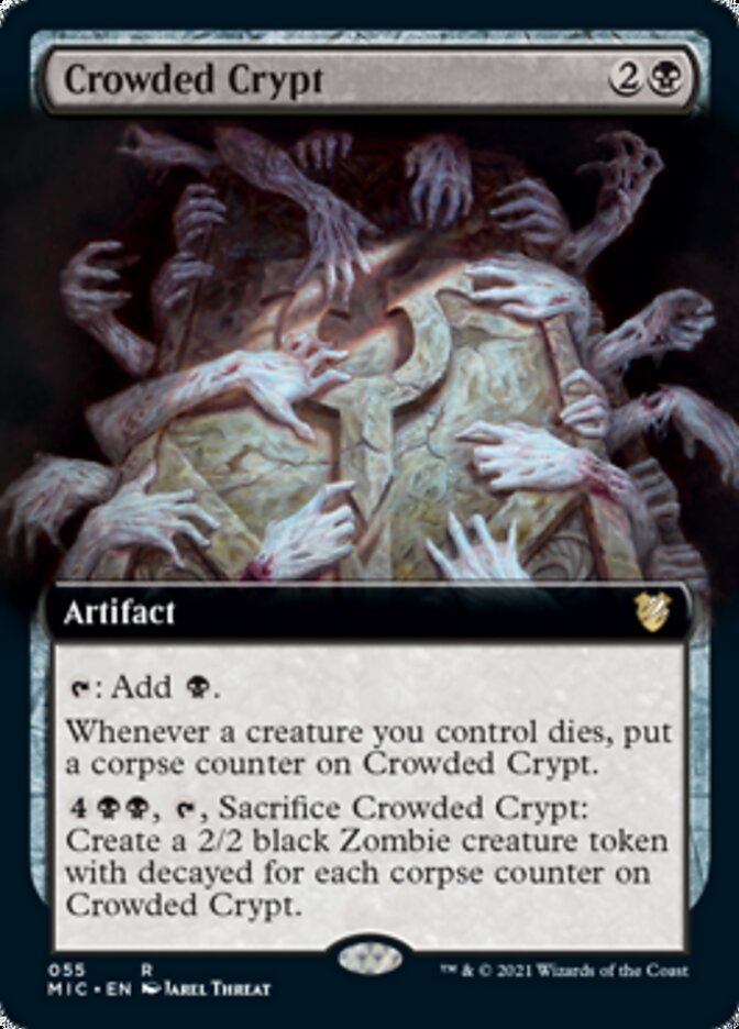 Crowded Crypt (Extended) [Innistrad: Midnight Hunt Commander] | Magic Magpie