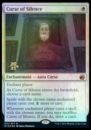 Curse of Silence [Innistrad: Midnight Hunt Prerelease Promos] | Magic Magpie