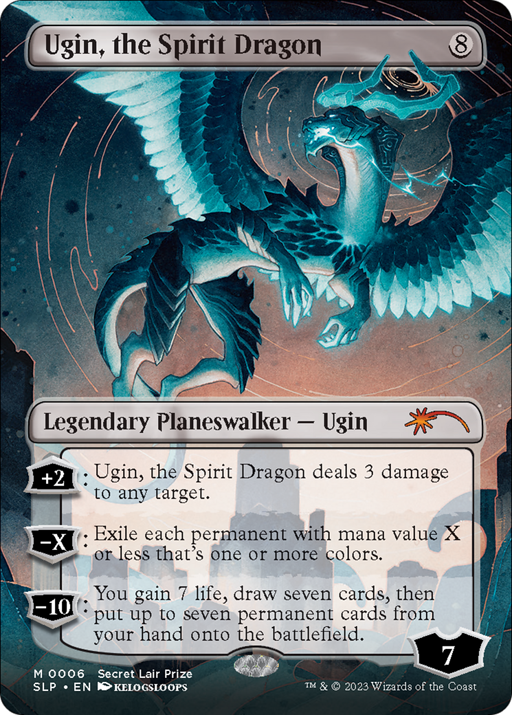Ugin, the Spirit Dragon (Borderless) [Secret Lair Showdown] | Magic Magpie