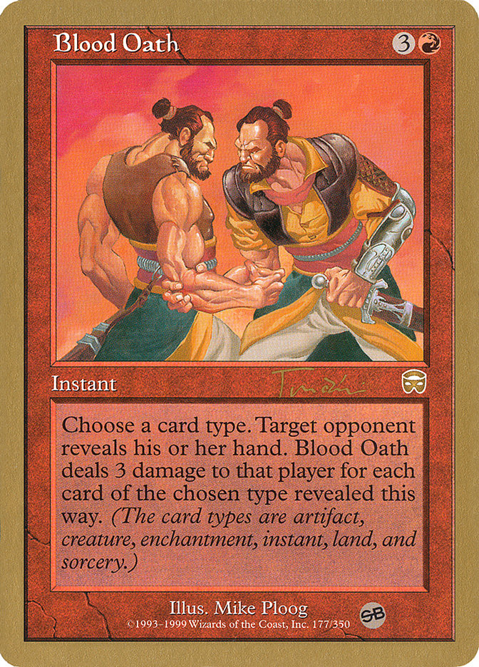 Blood Oath (Jan Tomcani) (SB) [World Championship Decks 2001] | Magic Magpie