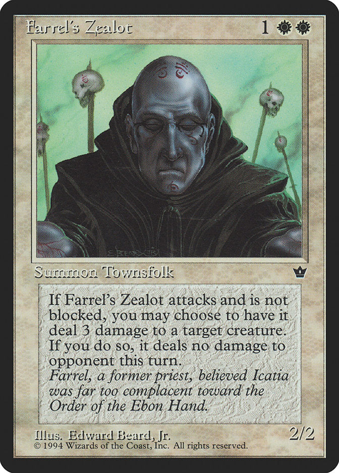 Farrel's Zealot (Edward P. Beard, Jr.) [Fallen Empires] | Magic Magpie