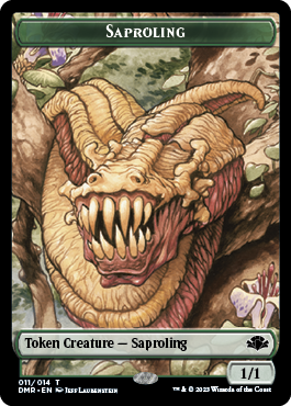 Insect // Saproling Double-Sided Token [Dominaria Remastered Tokens] | Magic Magpie