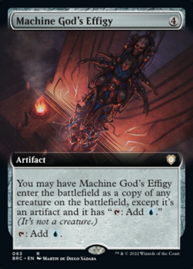 Machine God's Effigy (Extended Art) [The Brothers' War Commander] | Magic Magpie