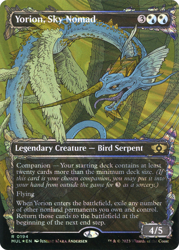 Yorion, Sky Nomad (Halo Foil) [Multiverse Legends] | Magic Magpie