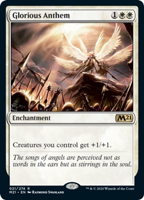 Glorious Anthem [Core Set 2021] | Magic Magpie