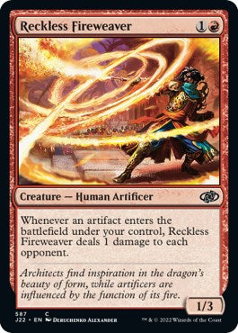 Reckless Fireweaver [Jumpstart 2022] | Magic Magpie