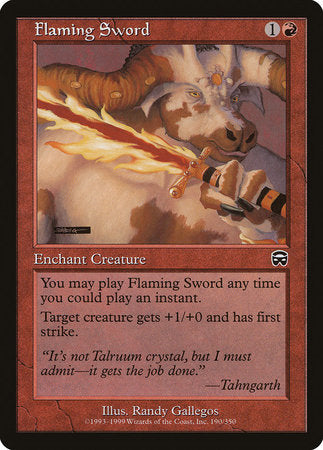 Flaming Sword [Mercadian Masques] | Magic Magpie
